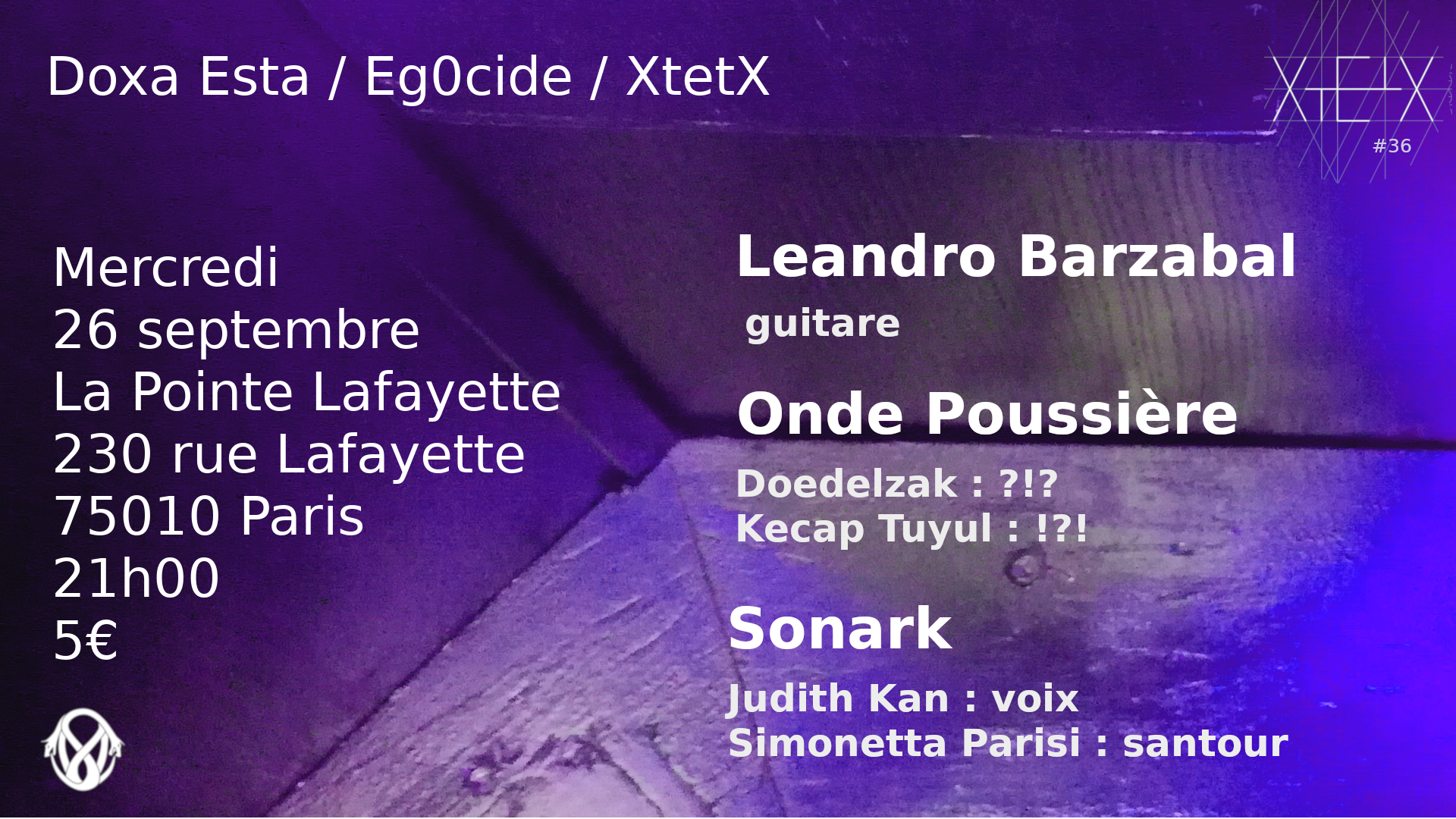 xtetx 26 septembre barzabal onde poussière sonark