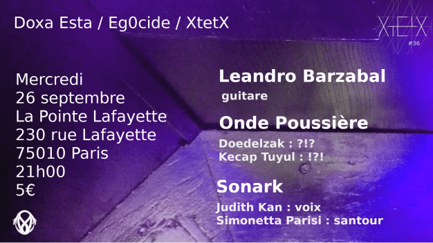 xtetx 26 septembre barzabal onde poussière sonark